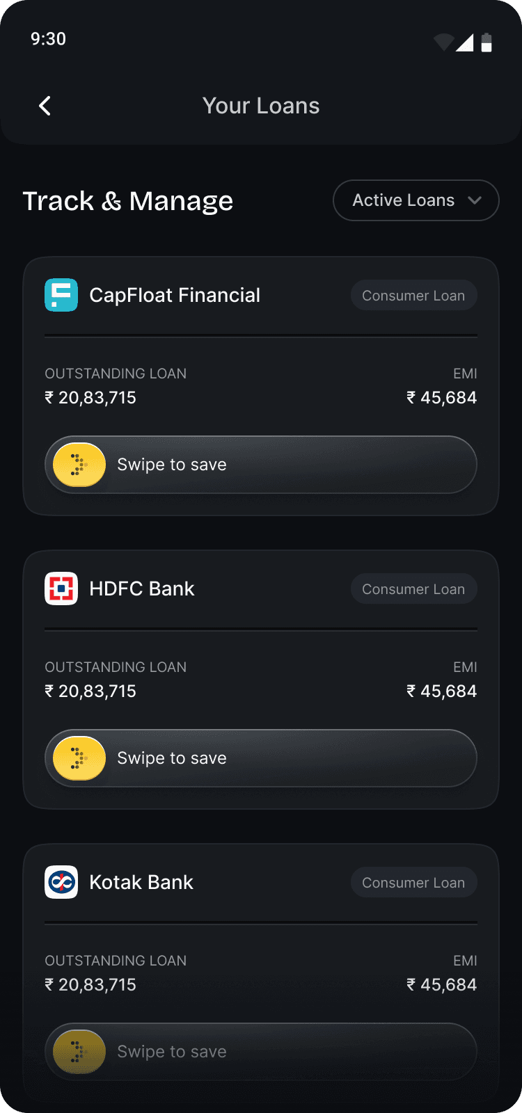 Finsa app — Loan detail